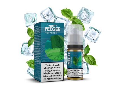 PEEGEE - Trojitý mentol / Triple Menthol 10ml 30/70 VG/PG (Nikotin 6 mg)