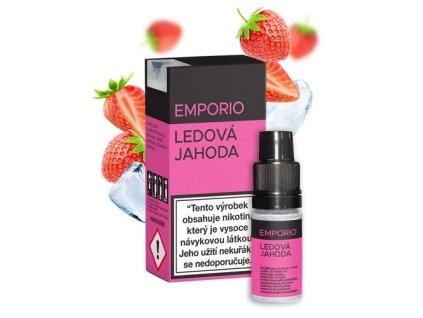 E-liquid Emporio - Ledová jahoda 10ml (Nikotin 0 mg BEZ NIKOTINU - Kolek Q)