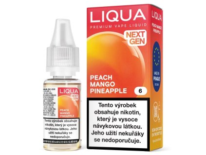 e-liquid LIQUA Next Gen - Peach Mango Pineapple 10ml (Nikotin 6 mg)
