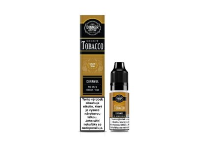 Nikotinová Sůl Dinner Lady Bar Select TOBACCO Caramel Tobacco 10ml (Nikotin 20 mg - Kolek Q)