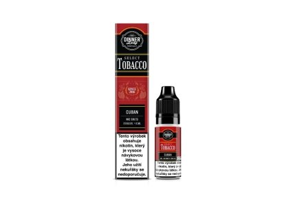 Nikotinová Sůl Dinner Lady Bar Select TOBACCO Cuban Tobacco 10ml (Nikotin 20 mg - Kolek Q)