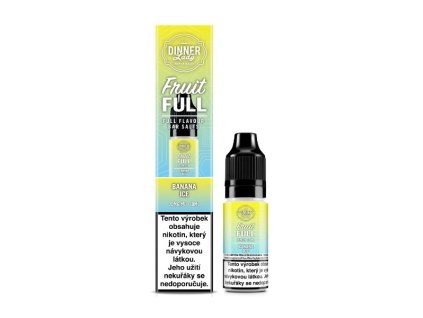 Nikotinová Sůl Dinner Lady Bar Salts Fruit Full Banana Ice 10ml (Nikotin 20 mg - Kolek Q)