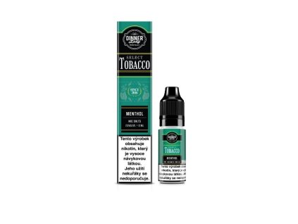 Nikotinová Sůl Dinner Lady Bar Select TOBACCO Menthol Tobacco 10ml (Nikotin 20 mg - Kolek Q)