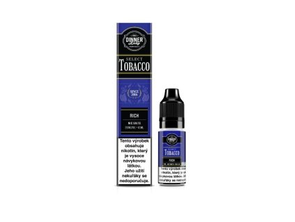 Nikotinová Sůl Dinner Lady Bar Select TOBACCO Rich Tobacco 10ml (Nikotin 20 mg - Kolek Q)