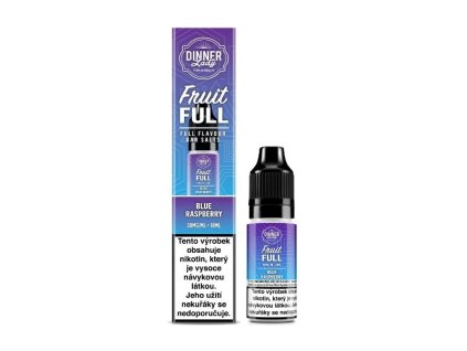 Nikotinová Sůl Dinner Lady Bar Salts Fruit Full Blue Raspberry 10ml (Nikotin 20 mg - Kolek Q)