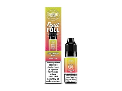 Nikotinová Sůl Dinner Lady Bar Salts Fruit Full Kiwi Passion Lime 10ml (Nikotin 20 mg - Kolek Q)