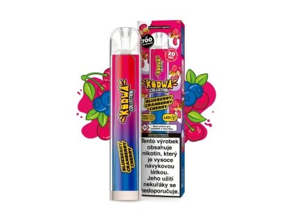 kurwa collection jednorazova e cigareta blueberry cranberry cherry