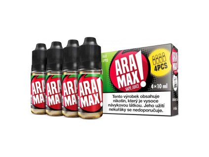 Jablko / Apple - Aramax liquid - 4x10ml (Nikotin 3mg - Kolek Q)