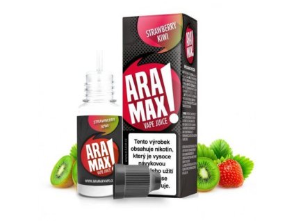 Jahoda a kiwi / Strawberry Kiwi - Aramax liquid - 10ml (Nikotin 0 mg - BEZ NIKOTINU)