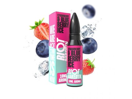 Příchuť Riot Squad - BAR EDTN - Strawberry and Blueberry Ice / Ledová jahoda a borůvka 10ml SnV