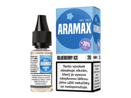 Aramax Salt - Blueberry Ice 10ml (Nikotin 10 mg - Kolek R)
