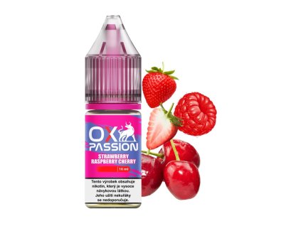 Nikotinová sůl Oxva OX Passion - Strawberry Raspberry Cherry 10ml (Nikotin 10 mg - Kolek R)