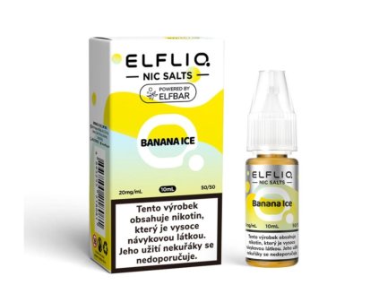 Nikotinová Sůl ELF BAR ElfLiq Banana Ice 10ml