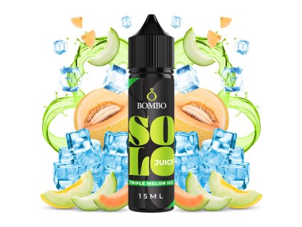 Příchuť SNV Bombo - Solo Juice - Triple Melon Ice 15ml