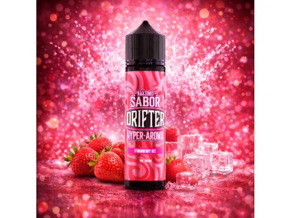velky juice sauz drifter juice hyper strawberry ice 5ml 60ml shake and vape