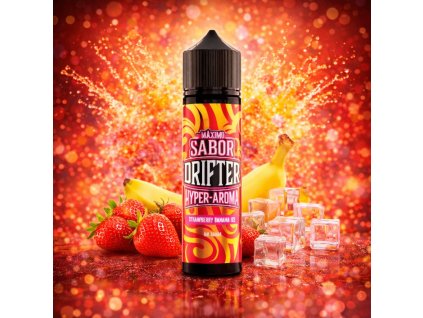 velky juice sauz drifter juice hyper strawberry banana ice 5ml 60ml shake and vape