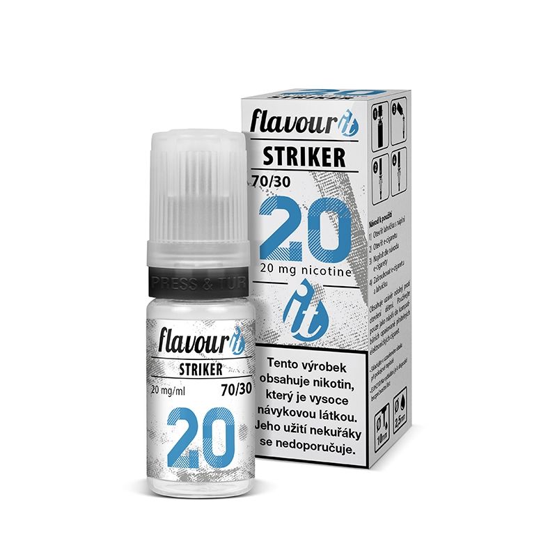 Flavourit STRIKER - 70/30 - Dripper 20mg booster, 10ml - Kolek Q