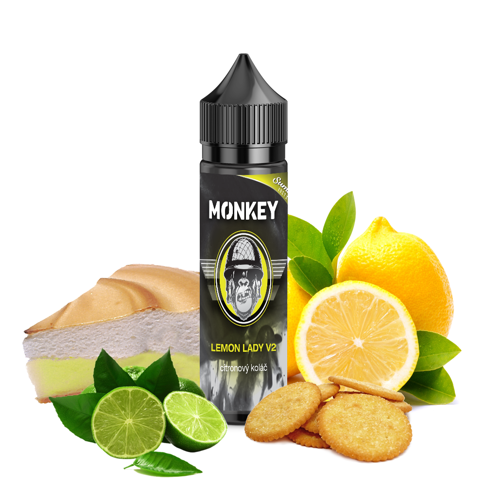 Monkey liquid CZ Příchuť Monkey Liquid - Lemon Lady V2 10ml SnV