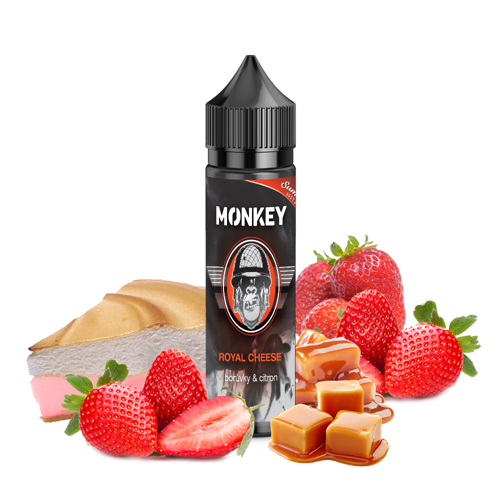 Monkey liquid CZ Příchuť Monkey Liquid - Royal Cheese 10ml SnV
