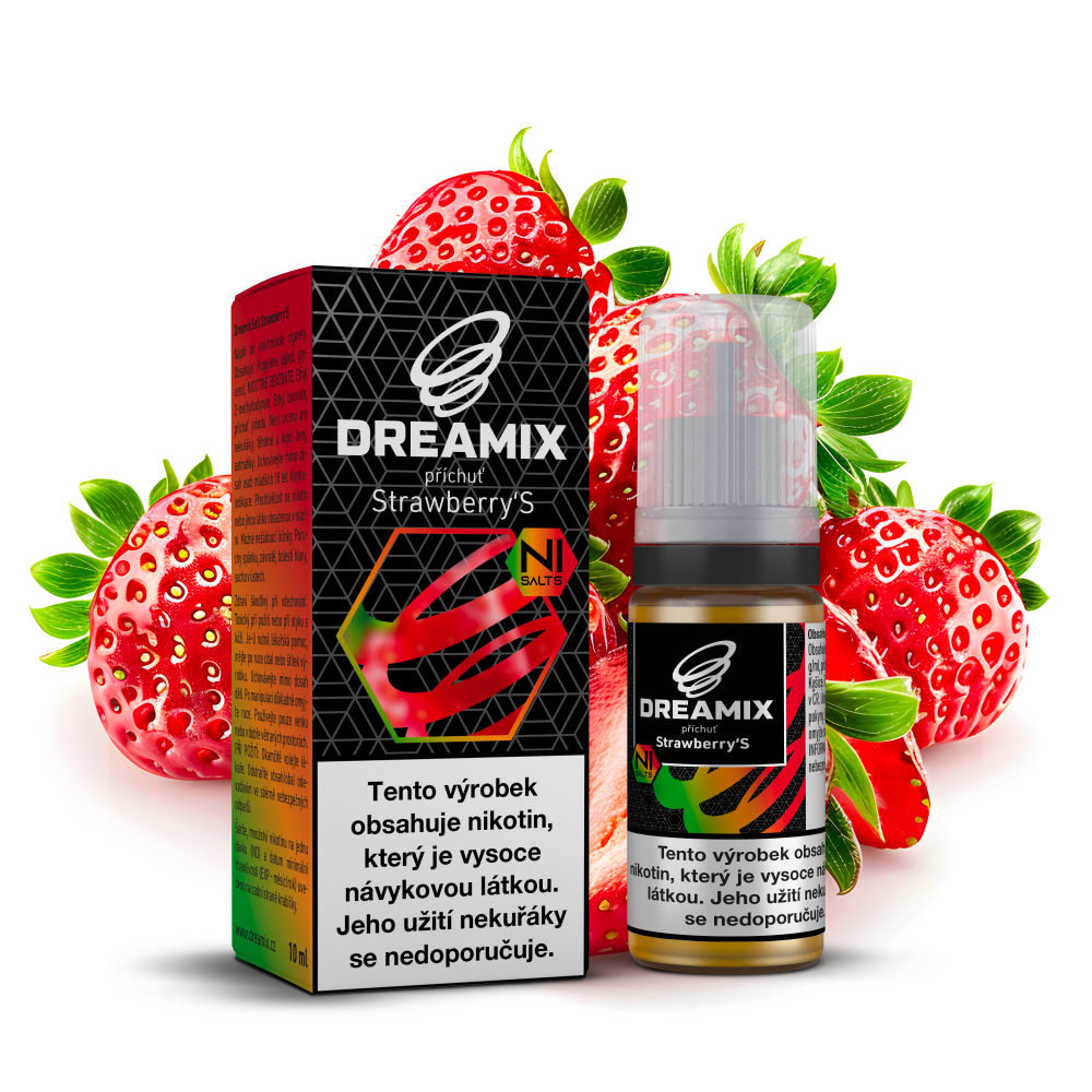 Nikotinová Sůl Dreamix - Jahoda - Strawberry'S Nikotin: 10 mg