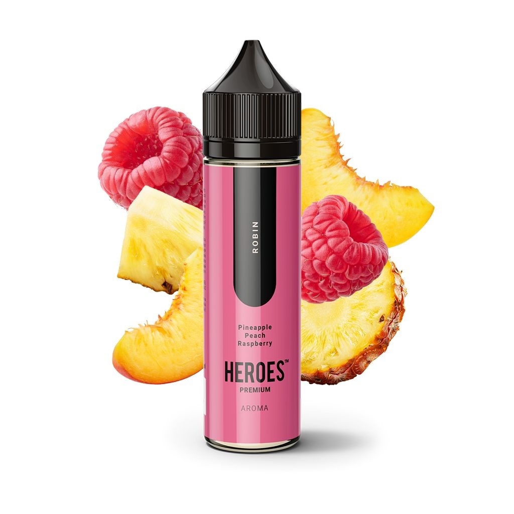 Příchuť Pro Vape - Heroes - Robin / Ananas, broskev, malina 10ml SnV