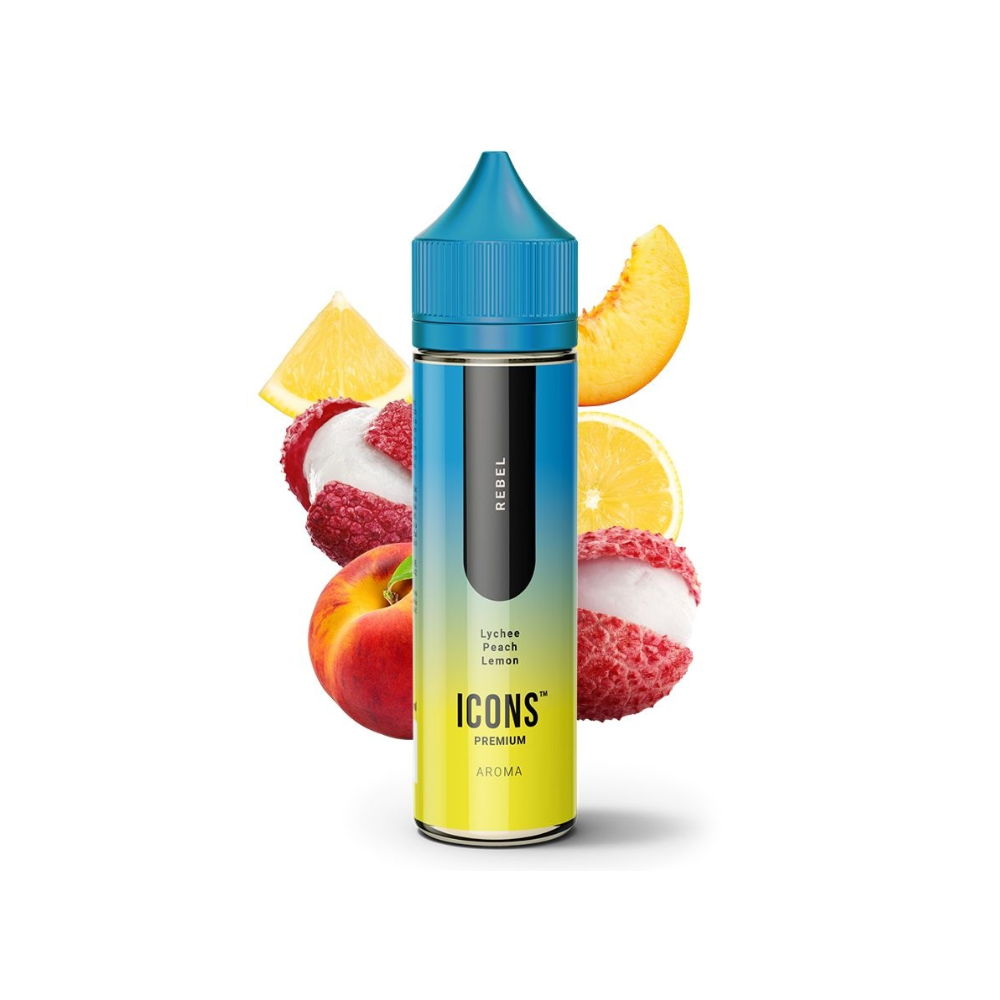 Pro Vape Příchuť Icons: Rebel / Liči, broskev, citron - 10ml