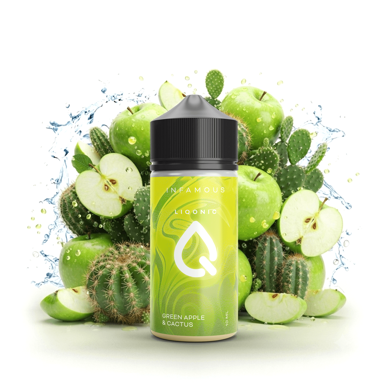 Příchuť Infamous Liqonic SNV - Green Apple Cactus - kaktus a zelené jablko - 10ml/100