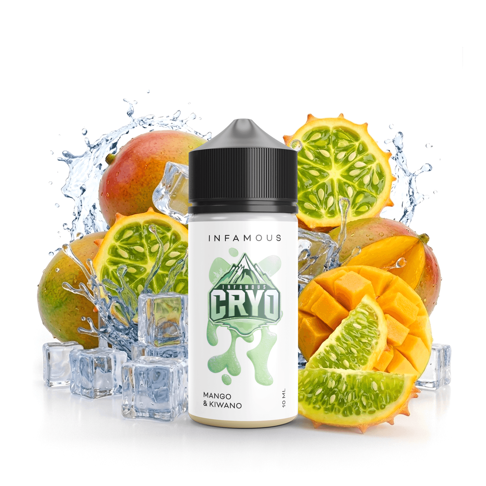 Příchuť Infamous Cryo - Mango and Kiwano / Mango a kiwano 10ml/100 SnV