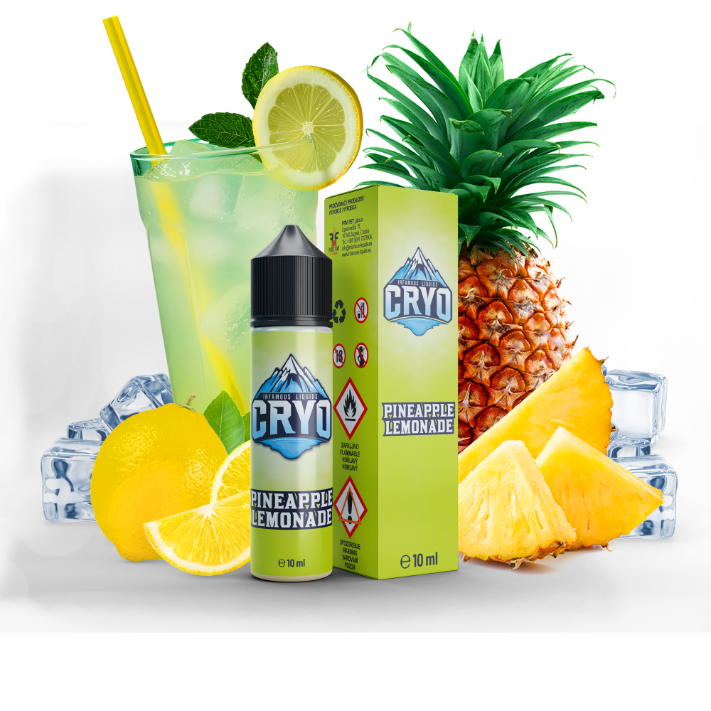 Příchuť Infamous Cryo - Pineapple Lemonade / Ananas a citron 10ml SnV