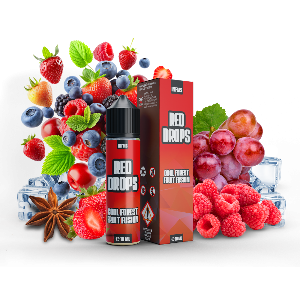 Příchuť Infamous Drops - Red Drops / Lesní plody 10ml SnV