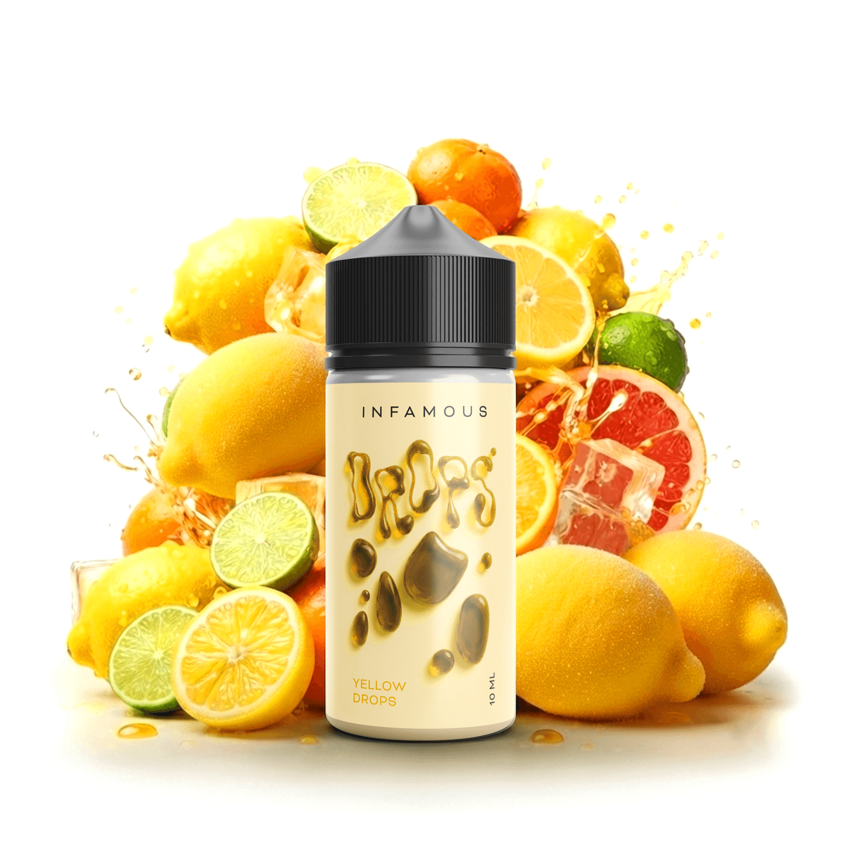 Příchuť Infamous Drops - Yellow Drops - Sametový citrón 10ml/100 SnV