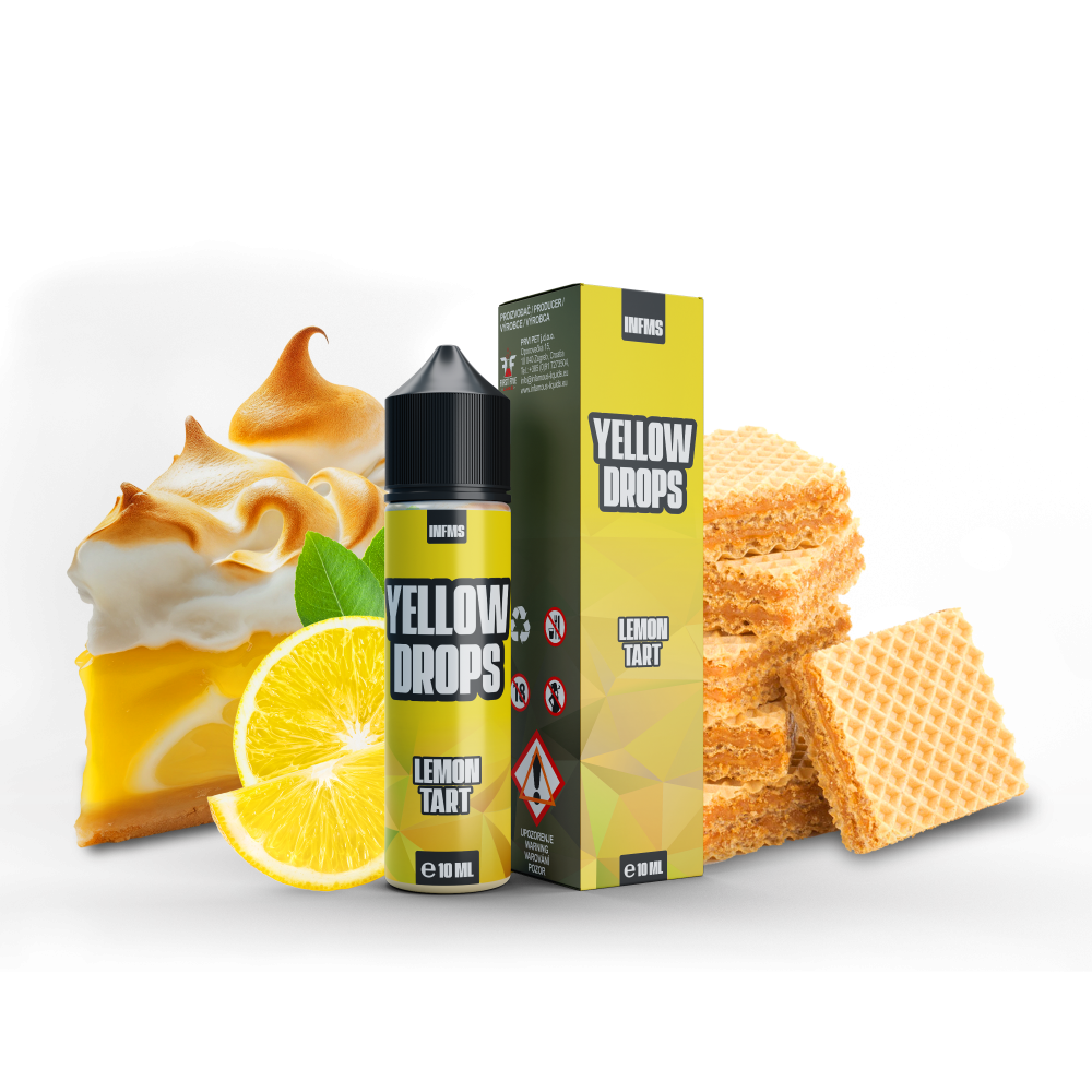 Příchuť Infamous Drops - Yellow Drops / Citronový dort 10ml SnV / Nejlepší snv