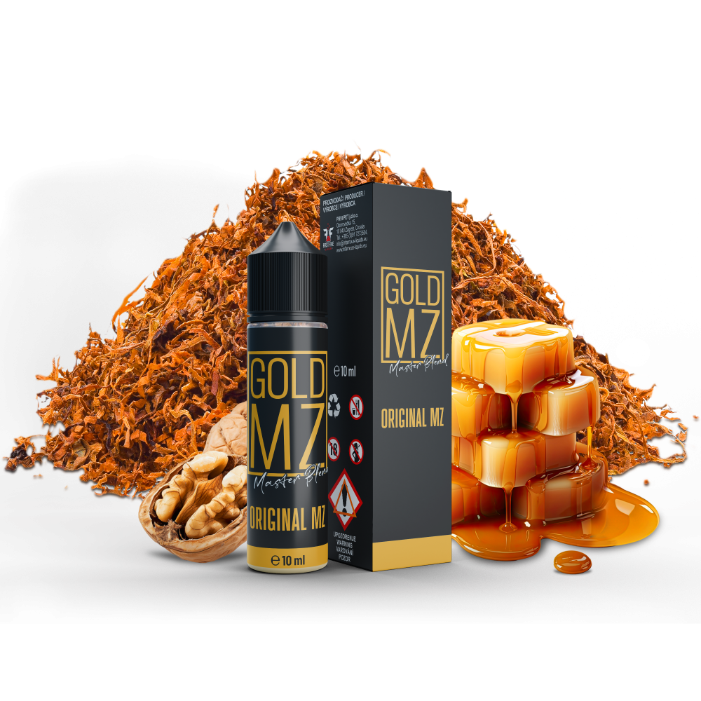 Příchuť SNV Infamous Originals - Gold MZ - tabák s karamelem, 10ml