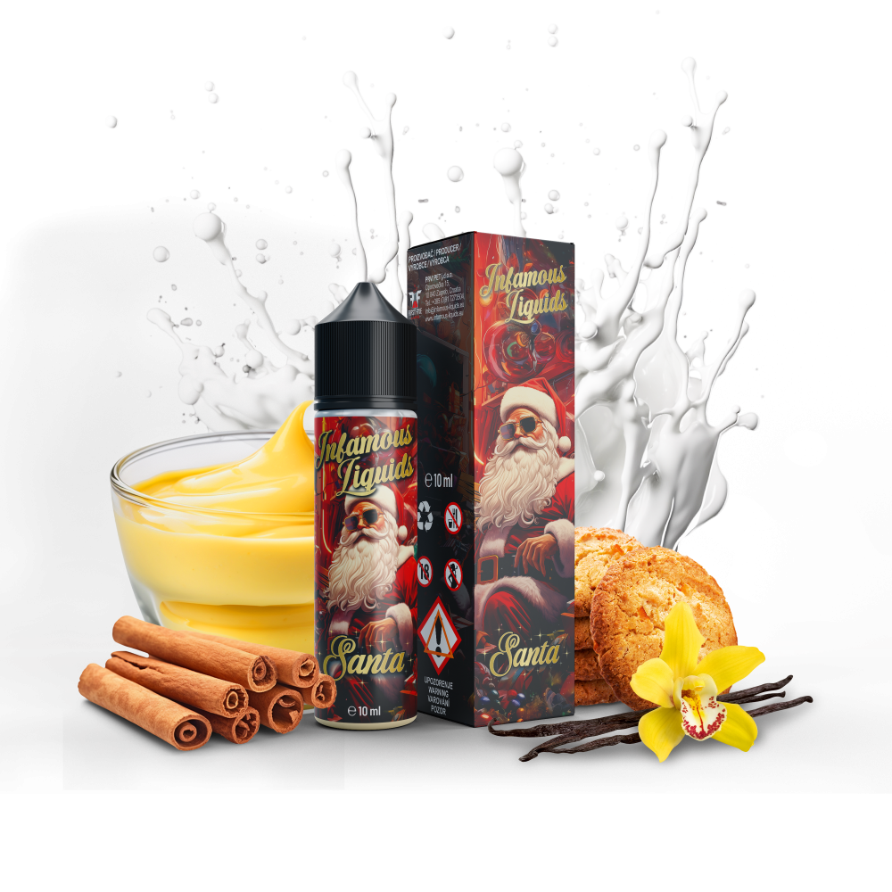 Příchuť SNV Infamous Special - Santa´s Cookie - vanilkovo-skořicová sušenka, 10ml  / Vánoční