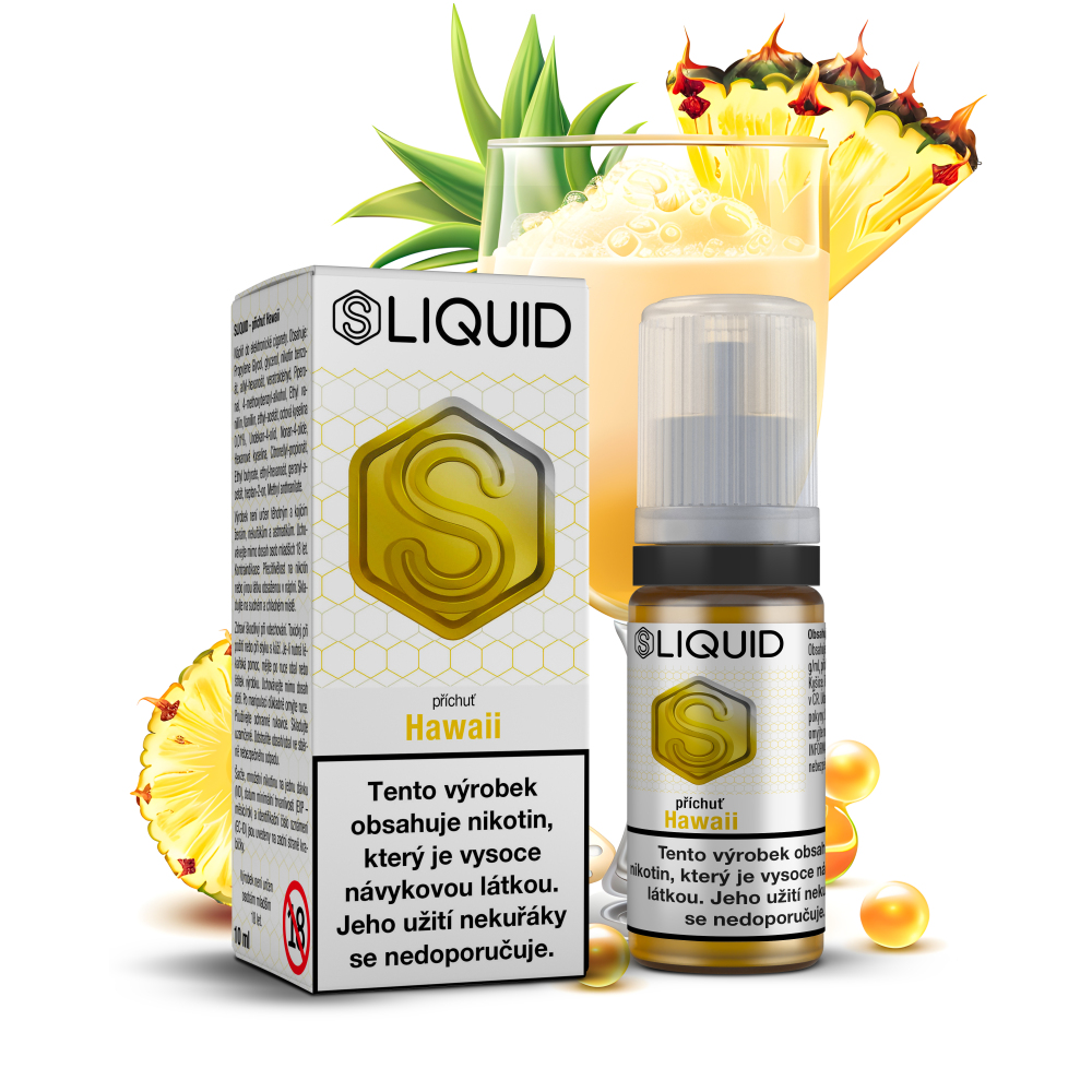 S - Liquid SLiquid - Pina Colada a ananas / Hawaii Nikotin: 10 mg