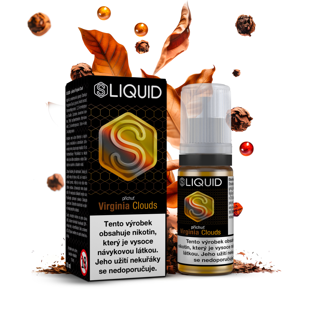S - Liquid SLiquid - Virginský tabák - Virginia Clouds Nikotin: 10 mg