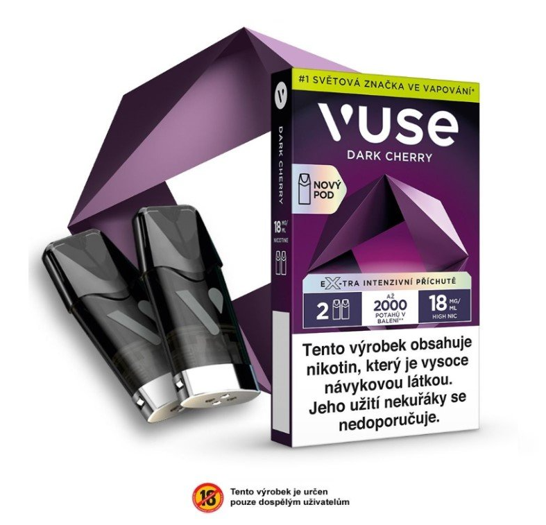 BAT (British American Tobacco) VUSE ePOD náplň Dark Cherry 2ML 18MG - 2KS
