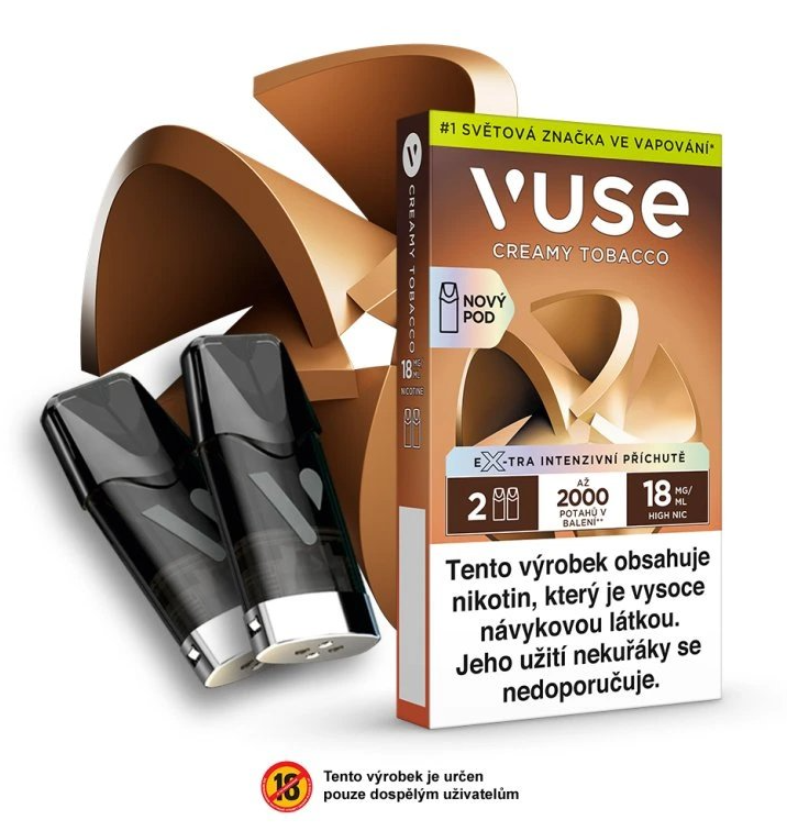 BAT (British American Tobacco) VUSE ePOD náplň Creamy Tobacco 2ML 18MG - 2KS