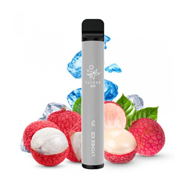 ELF BAR 600 jednorázová ecigareta Lychee Ice - 20mg