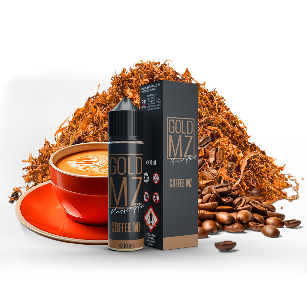 Příchuť SNV Infamous Originals - Gold MZ Coffee - tabák s kávou, 10ml