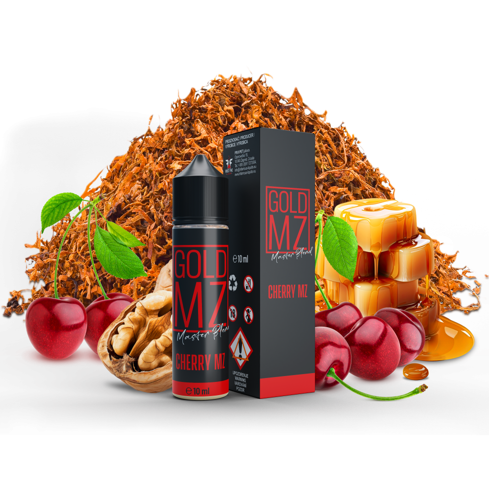 Příchuť SNV Infamous Originals - Gold MZ Cherry - tabák s třešní, 10ml