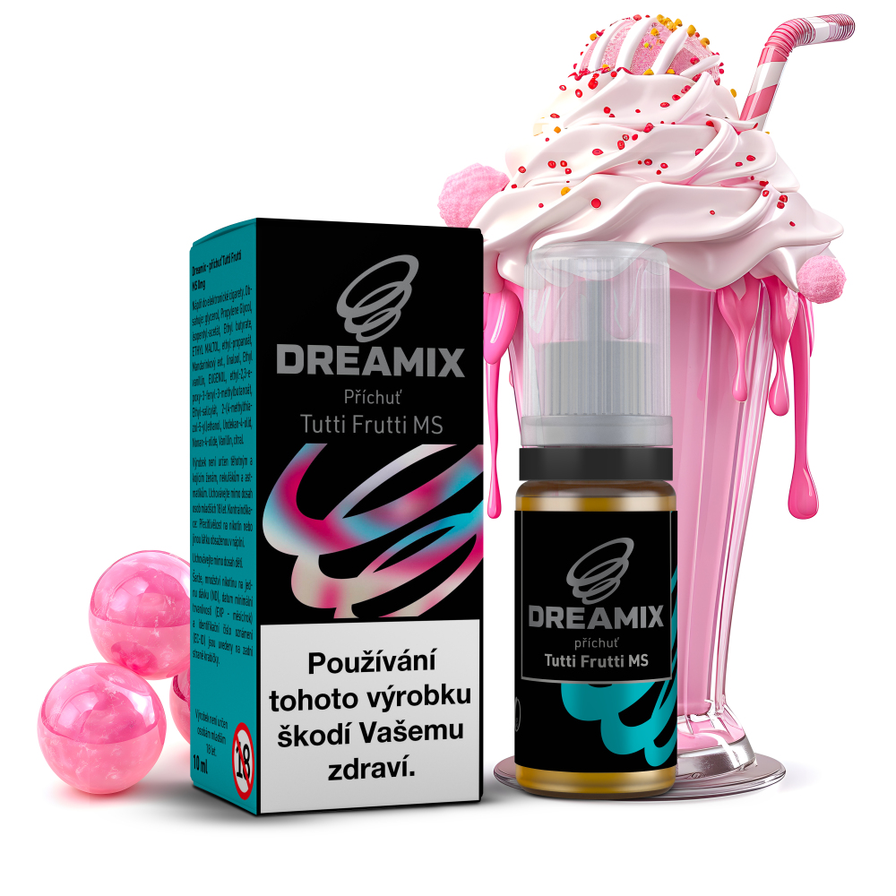Dreamix - Žvýkačkový Mléčný Koktejl / Tutti Frutti MS Nikotin: 0 mg