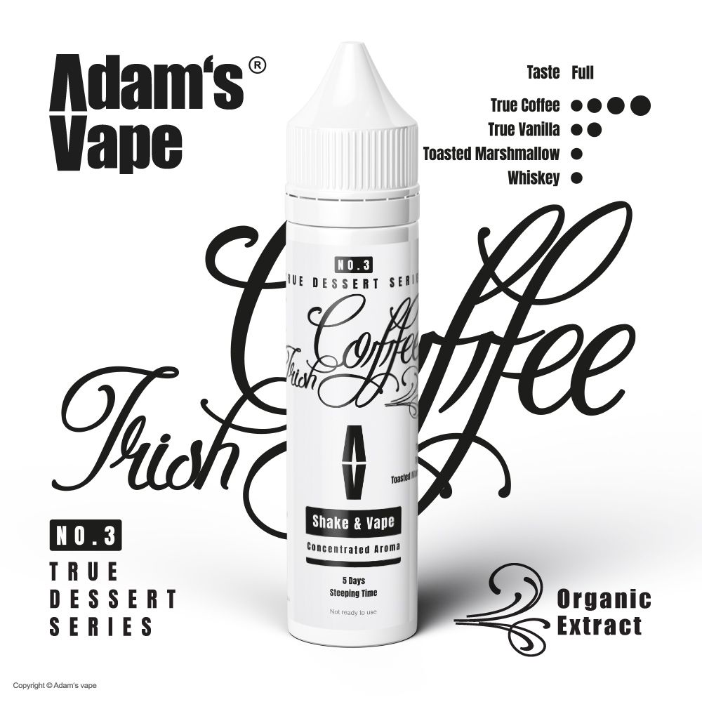 Příchuť Adams vape SnV: True Dessert Series - Irish Coffee / Irská Káva 10ml