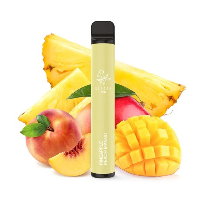ELF BAR 600 jednorázová ecigareta Pineapple Peach Mango - 20mg
