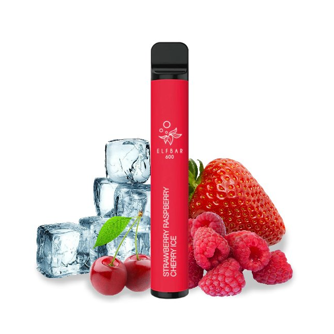 ELF BAR 600 jednorázová ecigareta Strawberry Raspberry Cherry Ice - 20mg
