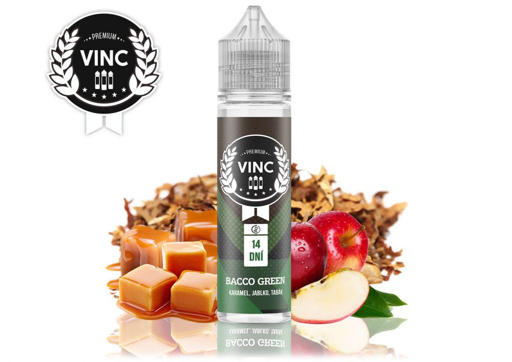 Příchuť VINC Bacco Green Shake and Vape 10ml