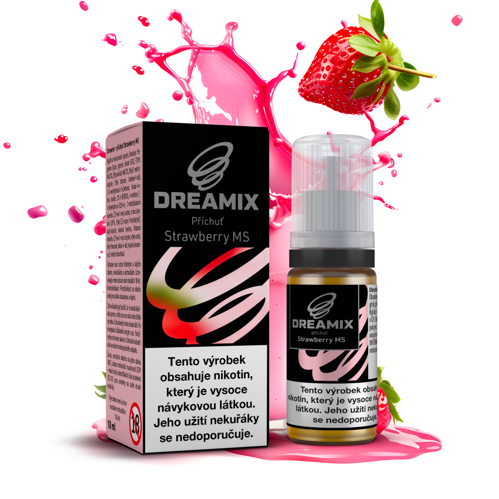 Dreamix - Jahodový milkshake / Strawberry MS Nikotin: 12 mg