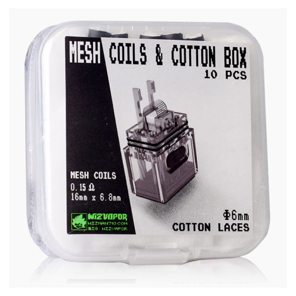 Wizman WizVapor Mesh Coil Cotton Box