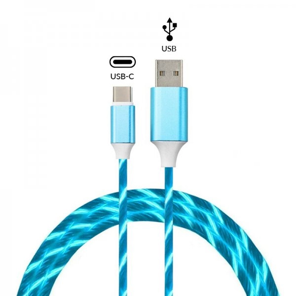 Ostatní USB-C Quick Charge kabel s integrovanými LED diodami