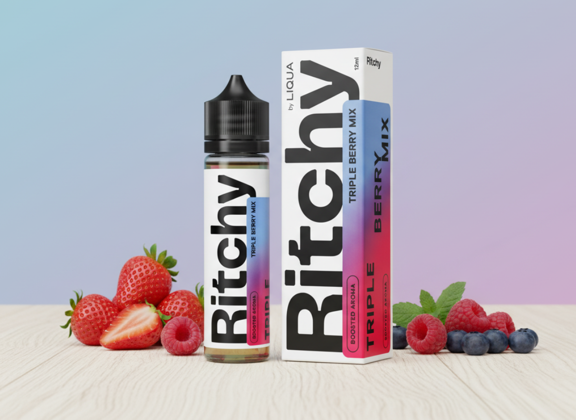 Ritchy - Liqua Příchuť LIQUA RITCHY - Triple Berry Mix / borůvka, Malina, Jahoda 10ml SnV